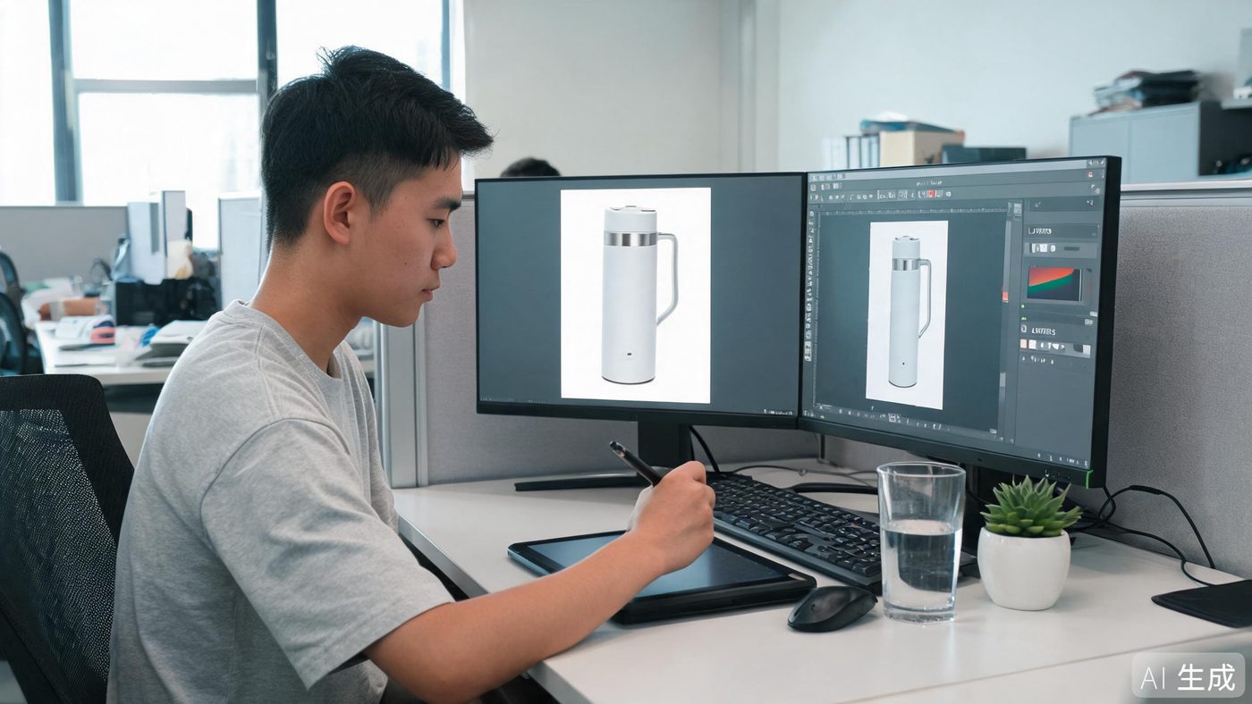 合规的AI素材工作流：实拍打底，AI负责背景与排版