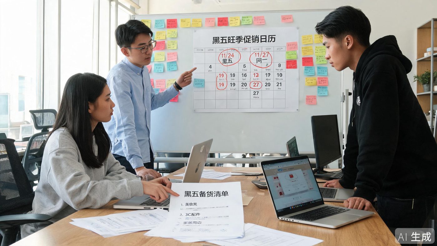 跨境团队的旺季作战室：日历上圈满了黑五网一的备战节点